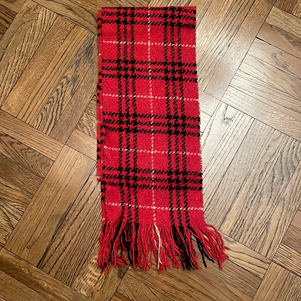 Burberry Plaid Wool Scarf